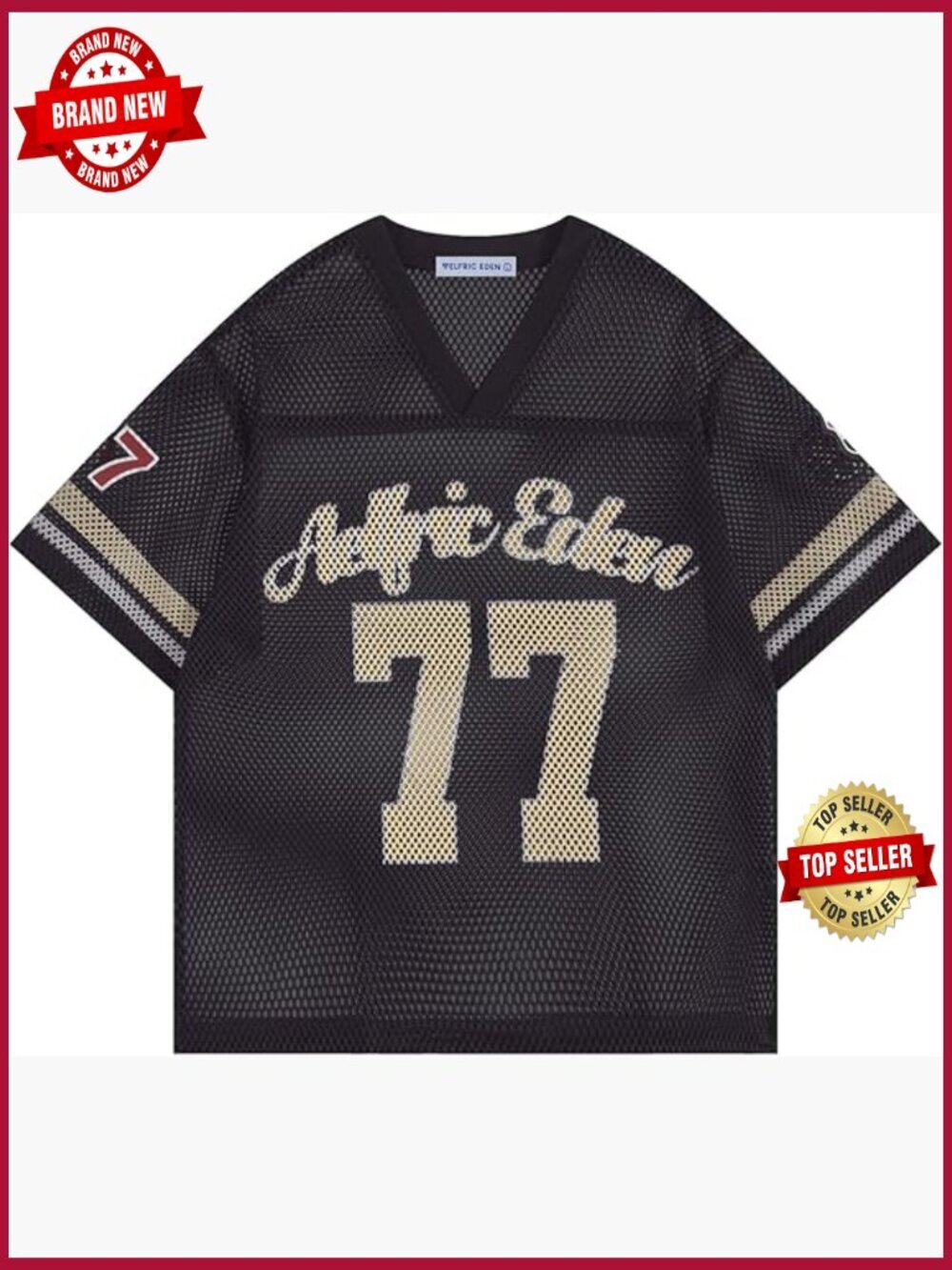 Cropped Mesh Boxy Y2k Graphic Tee V Neck Football Number Streetwear Top